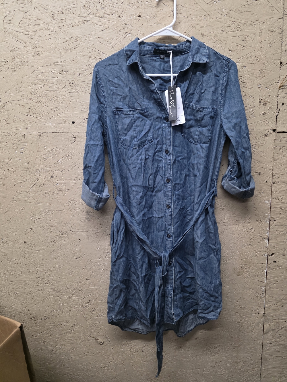 Velvet Heart Blue Denim Shirt Dress